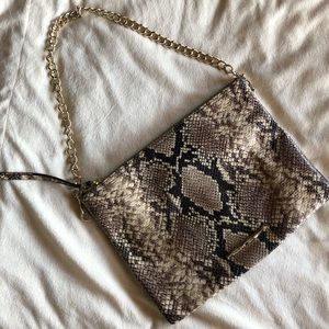 Elaine Turner Python Clutch
